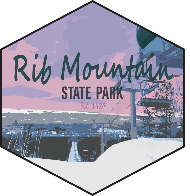 Single WI State Parks Stickers / Hiker Gifts / Wisconsin / State Parks