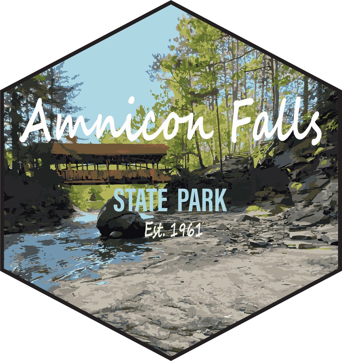 Single WI State Parks Stickers / Hiker Gifts / Wisconsin / State Parks