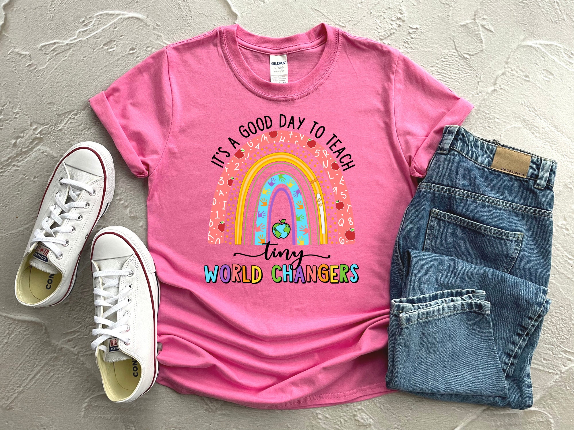 Teacher Apple Shirt Teacher Life Back To School Gift for | Etsy