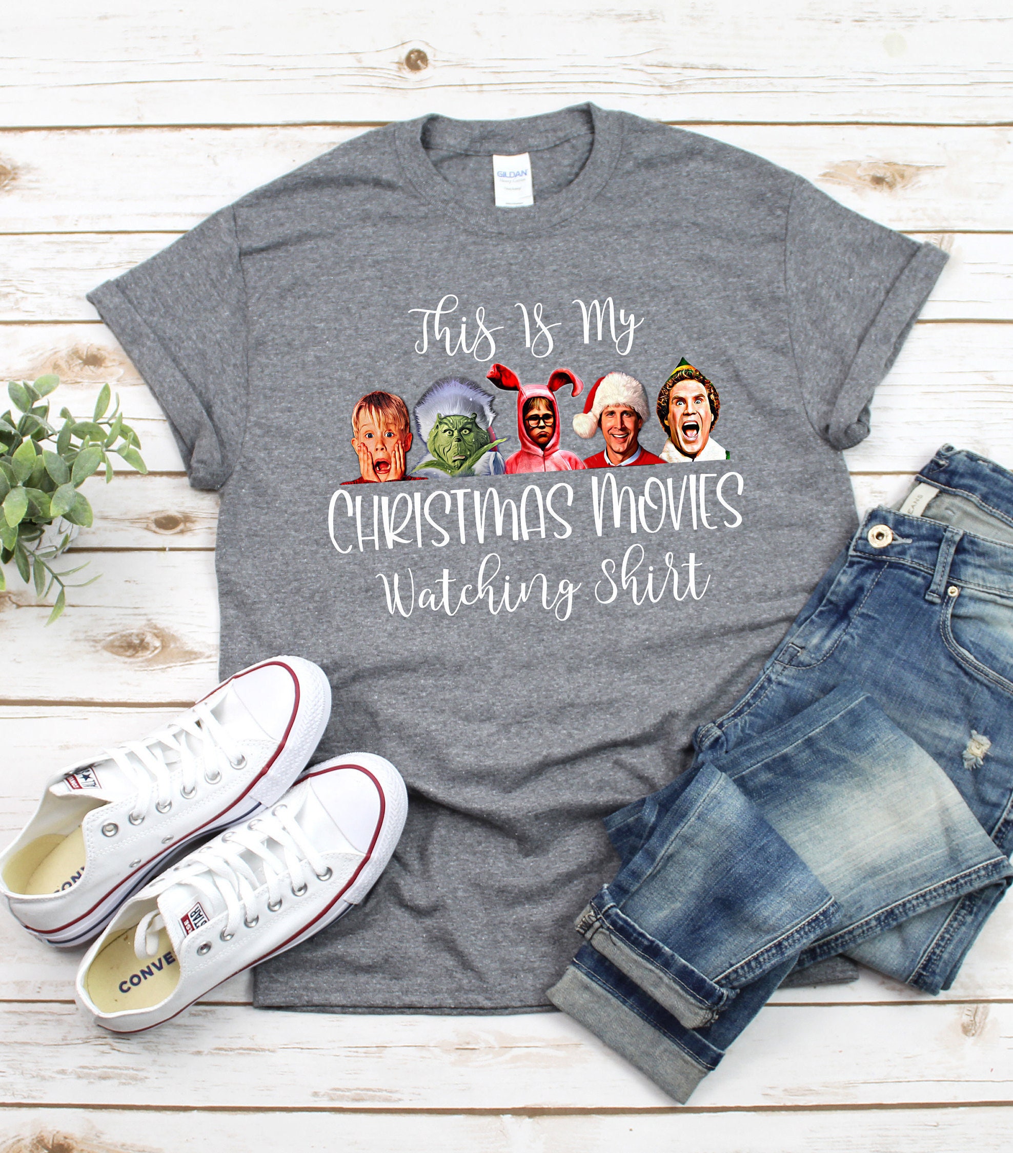 Christmas Movies Shirt Christmas Movies Watching TShirt  Etsy
