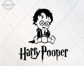 Harry Pooper SVG, Baby SVG, Mom Life svg, Funny svg, T-shirt Design, Tumbler Design, Laser cut files, Digital Download, SVG files for Cricut