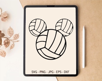 Mickey SVG, Volleyball SVG, Volleyball Mom svg, Senior Volleyball svg, T-shirt Design, Tumbler Design, Laser cut files, svg files for Cricut
