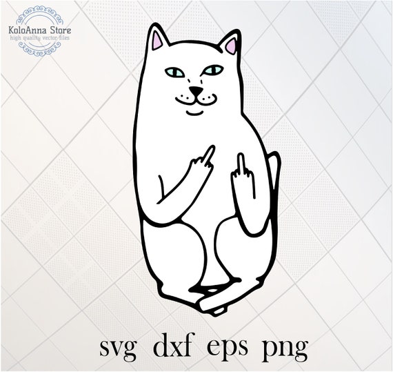 Free Free 120 Cat Giving Middle Finger Svg SVG PNG EPS DXF File