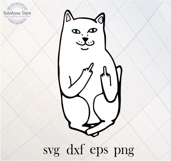 Free Free 83 Cat Giving Middle Finger Svg SVG PNG EPS DXF File