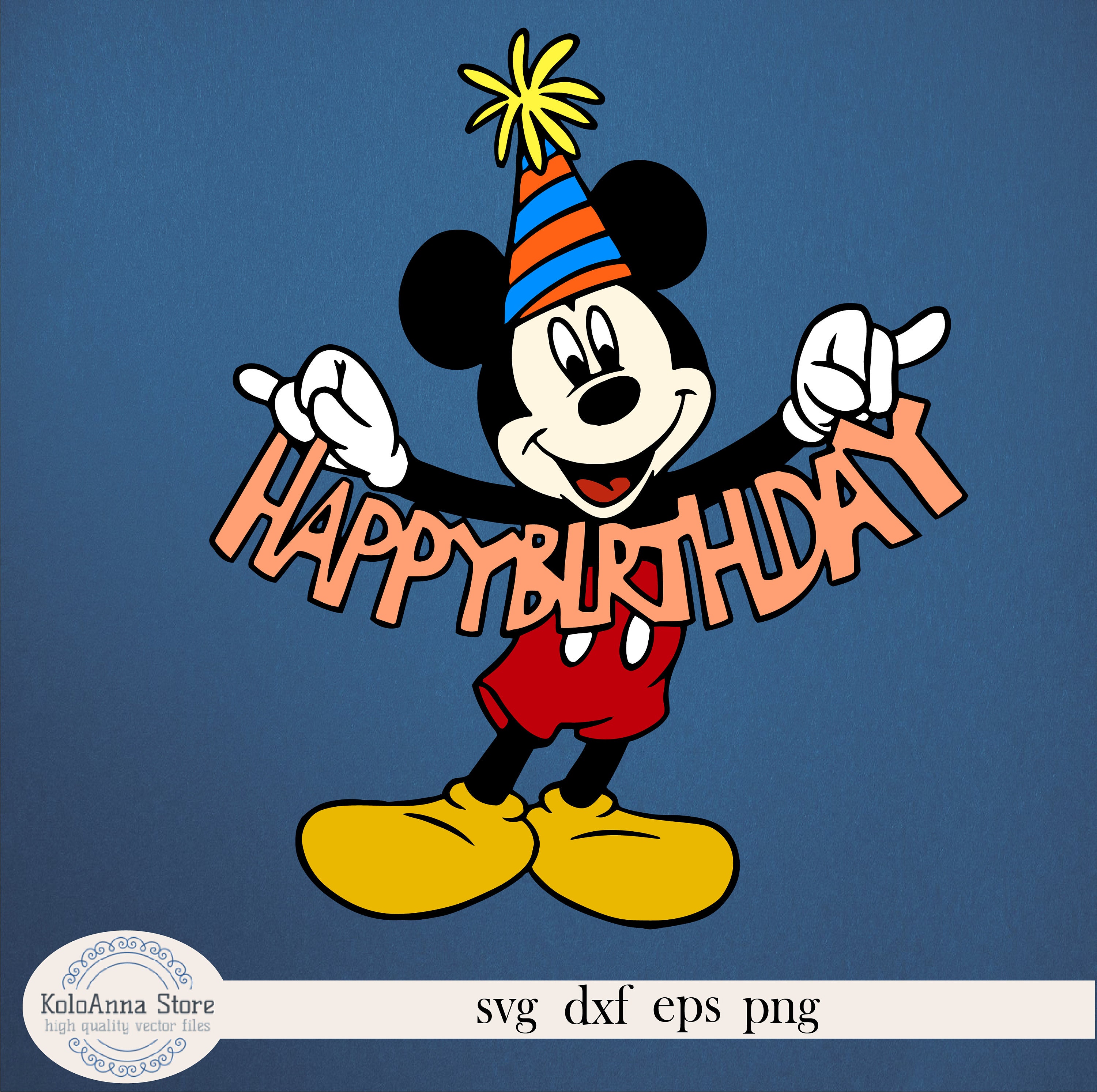 Birthday boy mickey mickey mouse svg happy birthday svg | Etsy