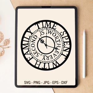 Czas spędzony z rodziną, Rodzina SVG, Znak rodzinny SVG, Cytat rodzinny SVG, Projekt koszulki, Projekt kubka, Pliki cięte laserowo, Pliki SVG dla Cricut
