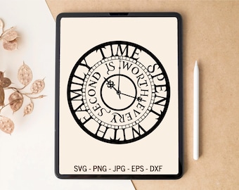 Time spent with family, Family SVG, Family sign SVG, Family quote SVG, T-shirt Design, Tumbler Design, Laser cut files, svg files for Cricut