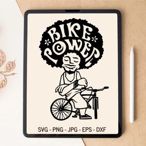 Puissance de vélo SVG, SVG de vélo, vélo svg, svg BMX, vélo svg, conception de T-shirt, conception de gobelet, fichiers découpés au laser, fichiers svg pour Cricut