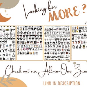 a poster with the words looking for more? check out all - in - one