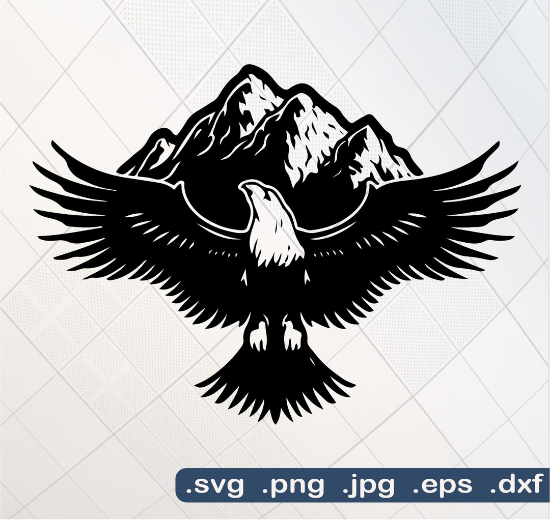 Eagle Rv Svg Eagle SVG, Eagle PNG, Eagle Wings Svg, Bald Eagle Svg, Mountains Svg ...