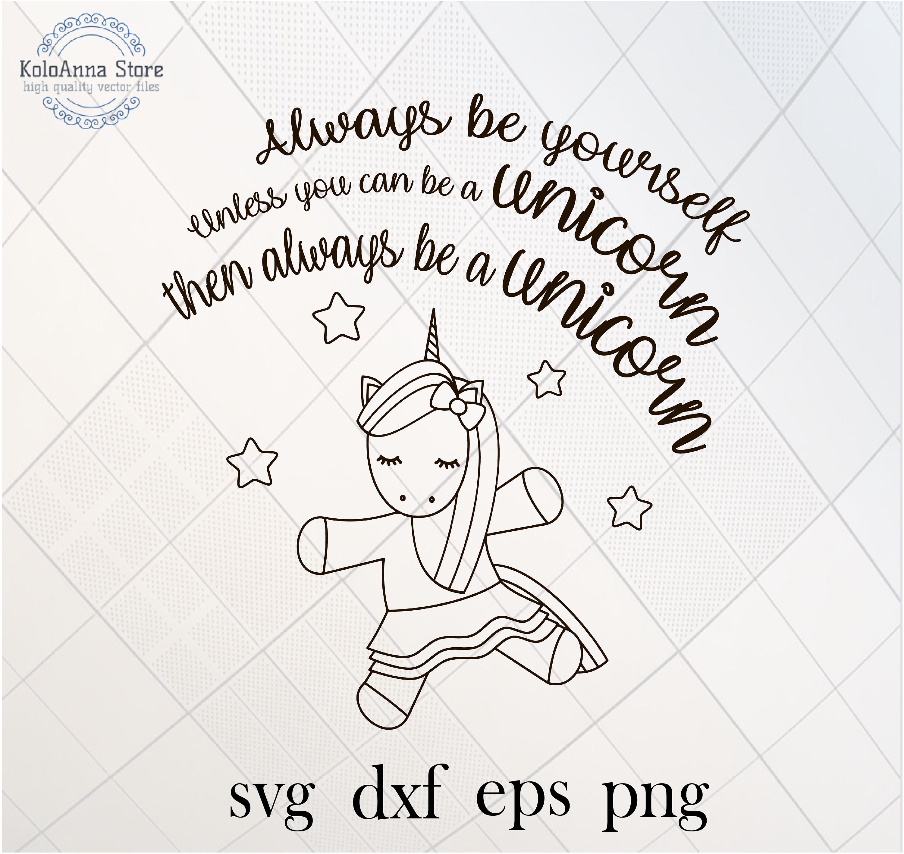 Be yourself svg be a unicorn svg always be yourself unicorn | Etsy
