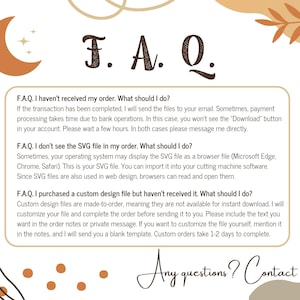 a faq question card with a picture of a woman's face