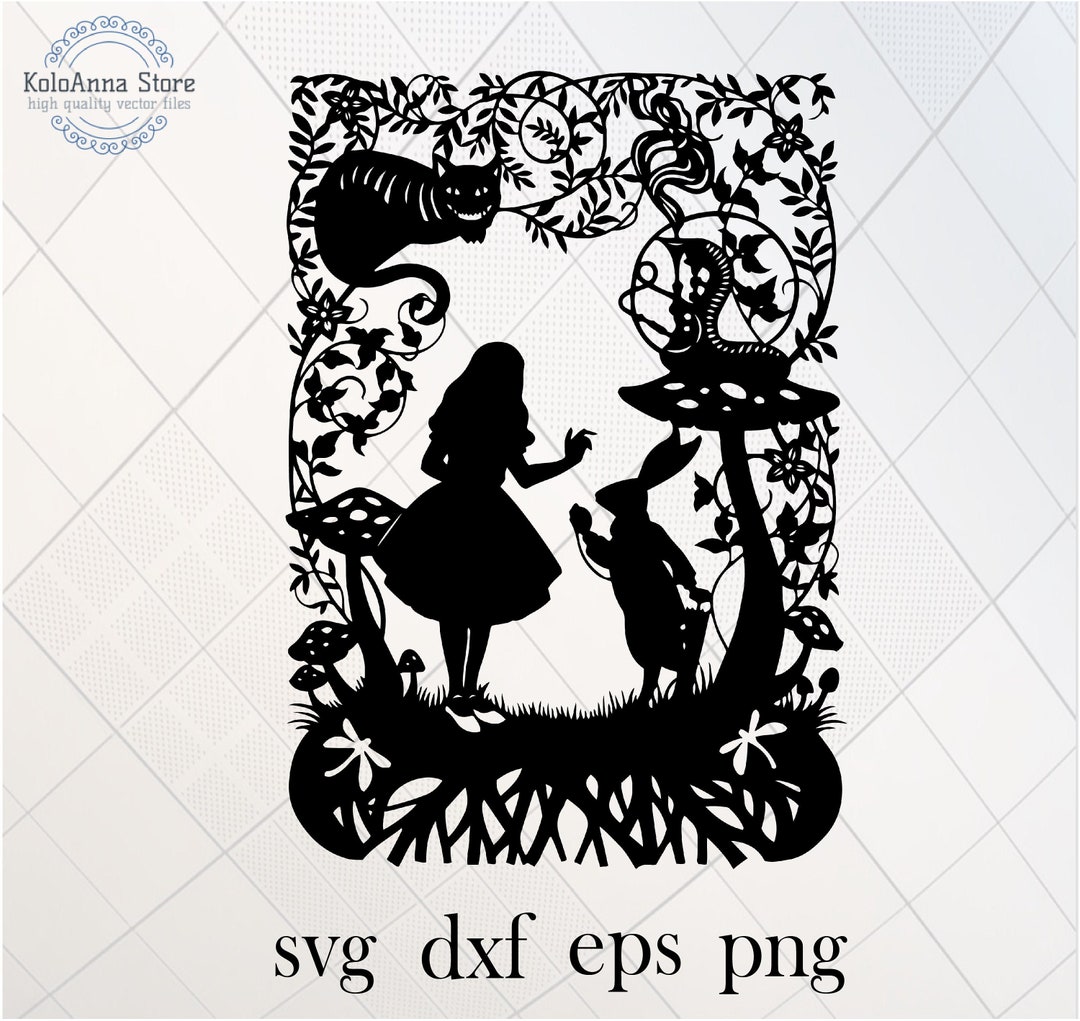 Alice in Wonderland Svg Alice Svg Cheshire Cat Svg Alice - Etsy