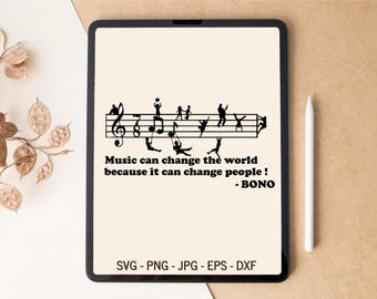 Music SVG, U2 svg, Inspirational SVG, Motivational SVG, Layered svg, T-shirt Design, Tumbler Design, Laser cut files, svg files for Cricut