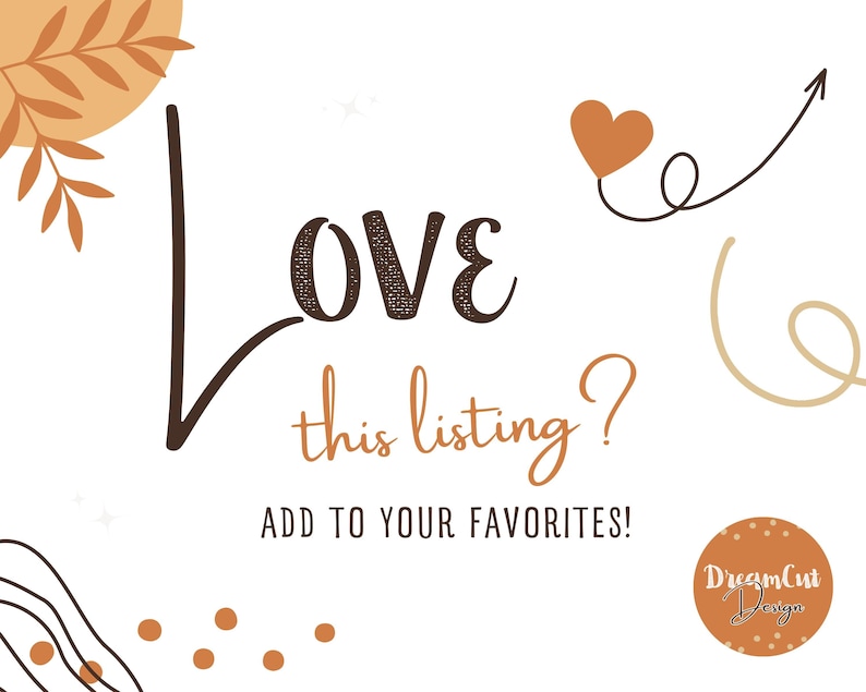 a white background with the words love, this listing? add to your favorites