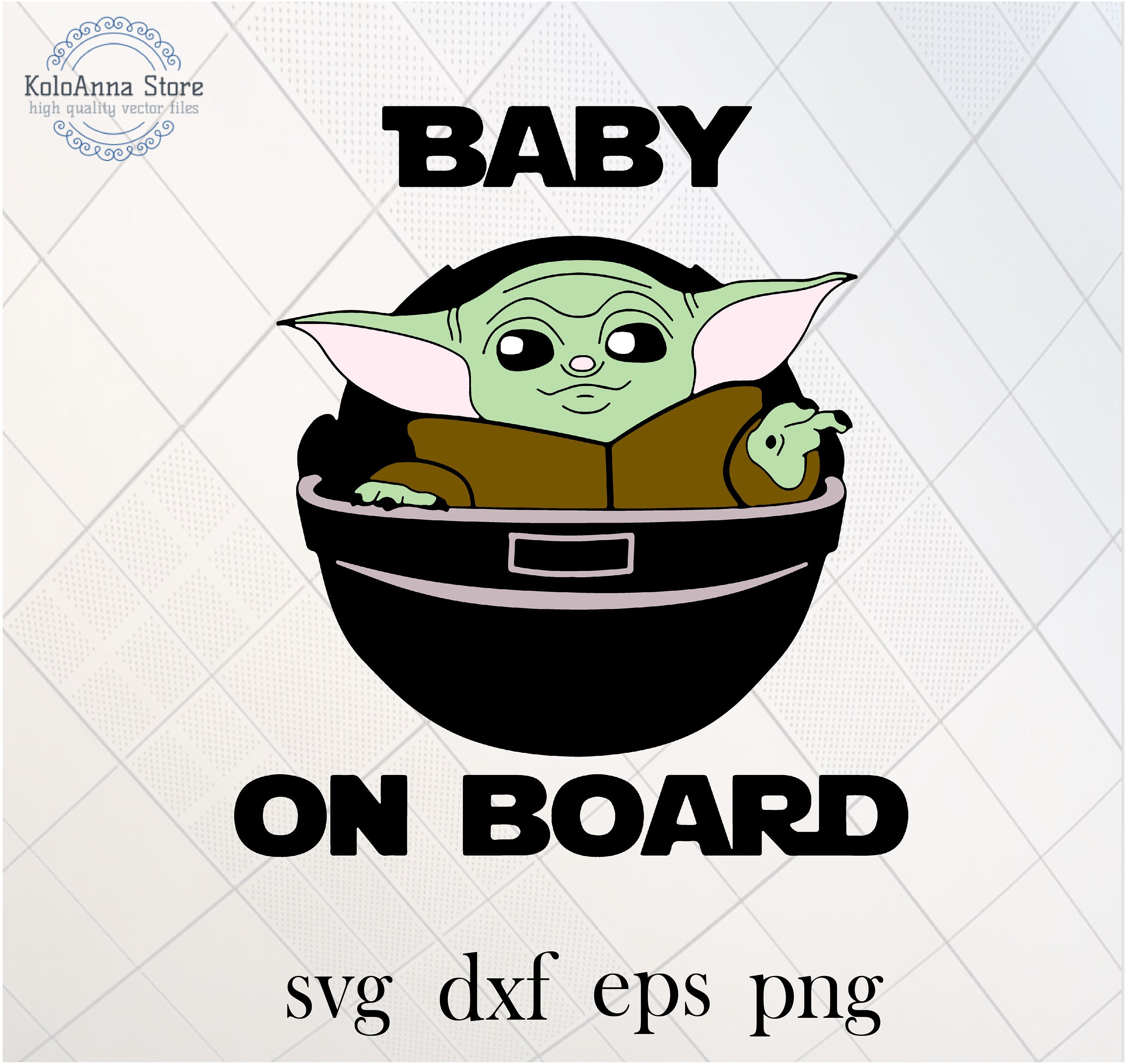 Download Baby Yoda Svg Star Wars Svg Baby On Board Svg Little Yoda Etsy