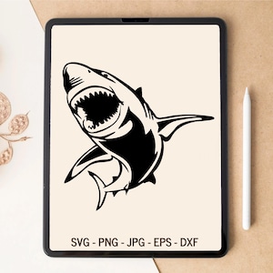 Shark SVG, Great white shark SVG, Baby shark svg, Wildlife svg, T-shirt Design, Tumbler Design, svg files for Cricut, Laser cut files