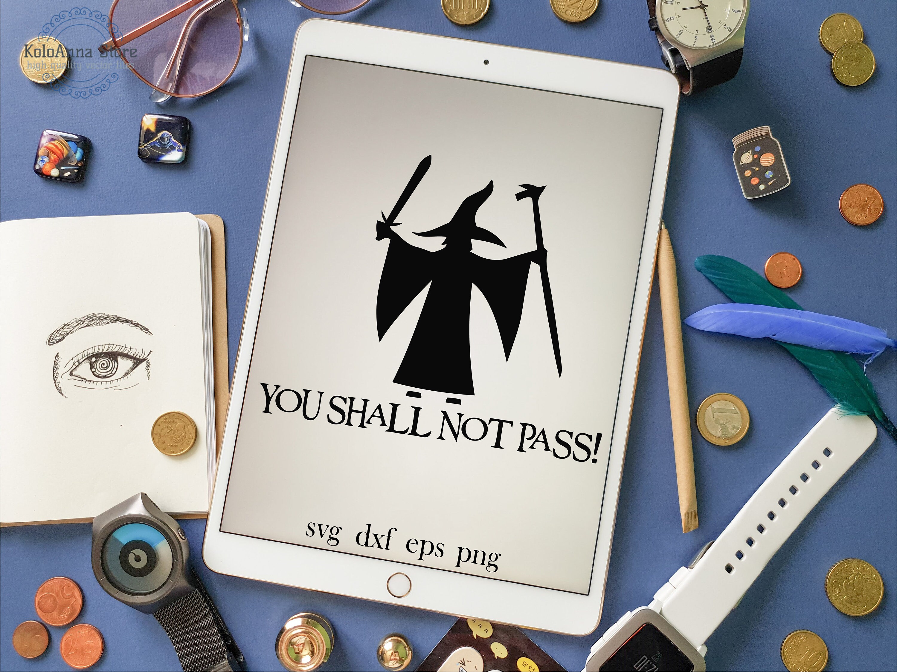 Vous ne passerez pas svg gandalf svg seigneur des anneaux Etsy