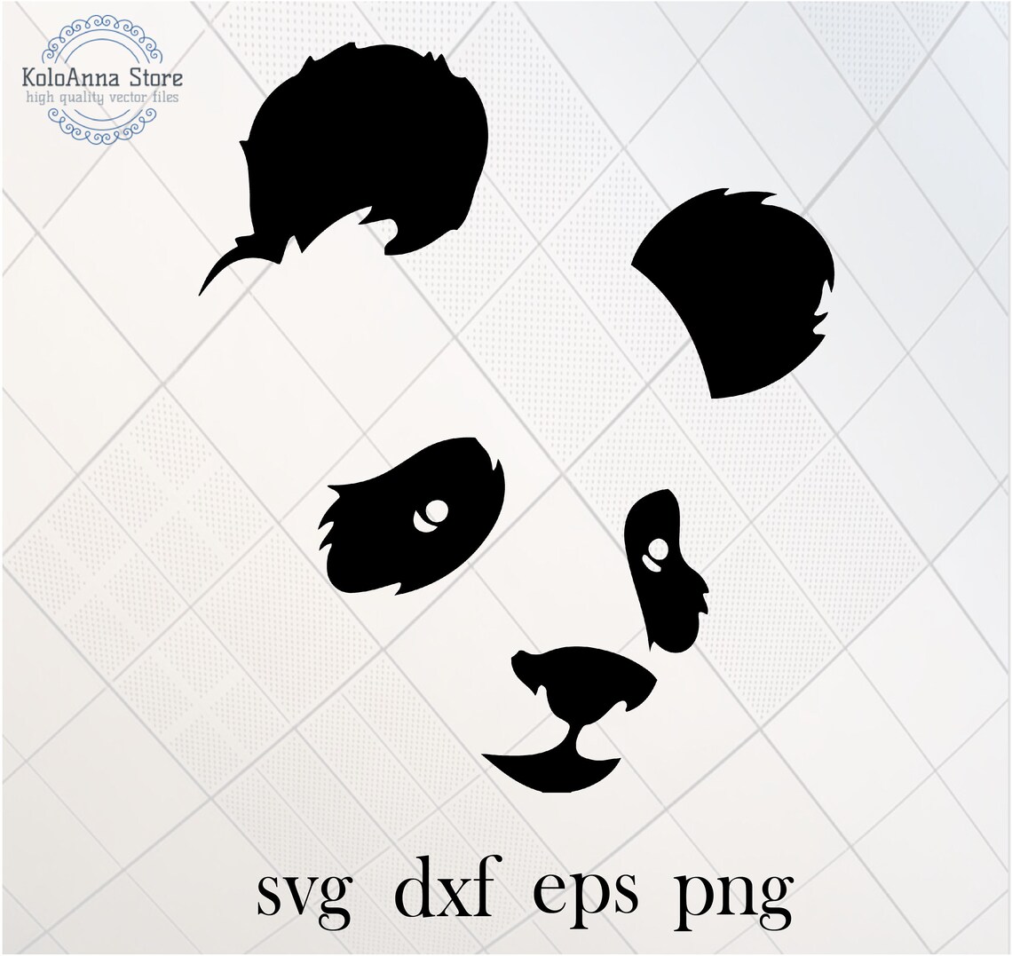 Panda Svg Panda Bear Svg Bear Svg Panda Cut File Cute - Etsy