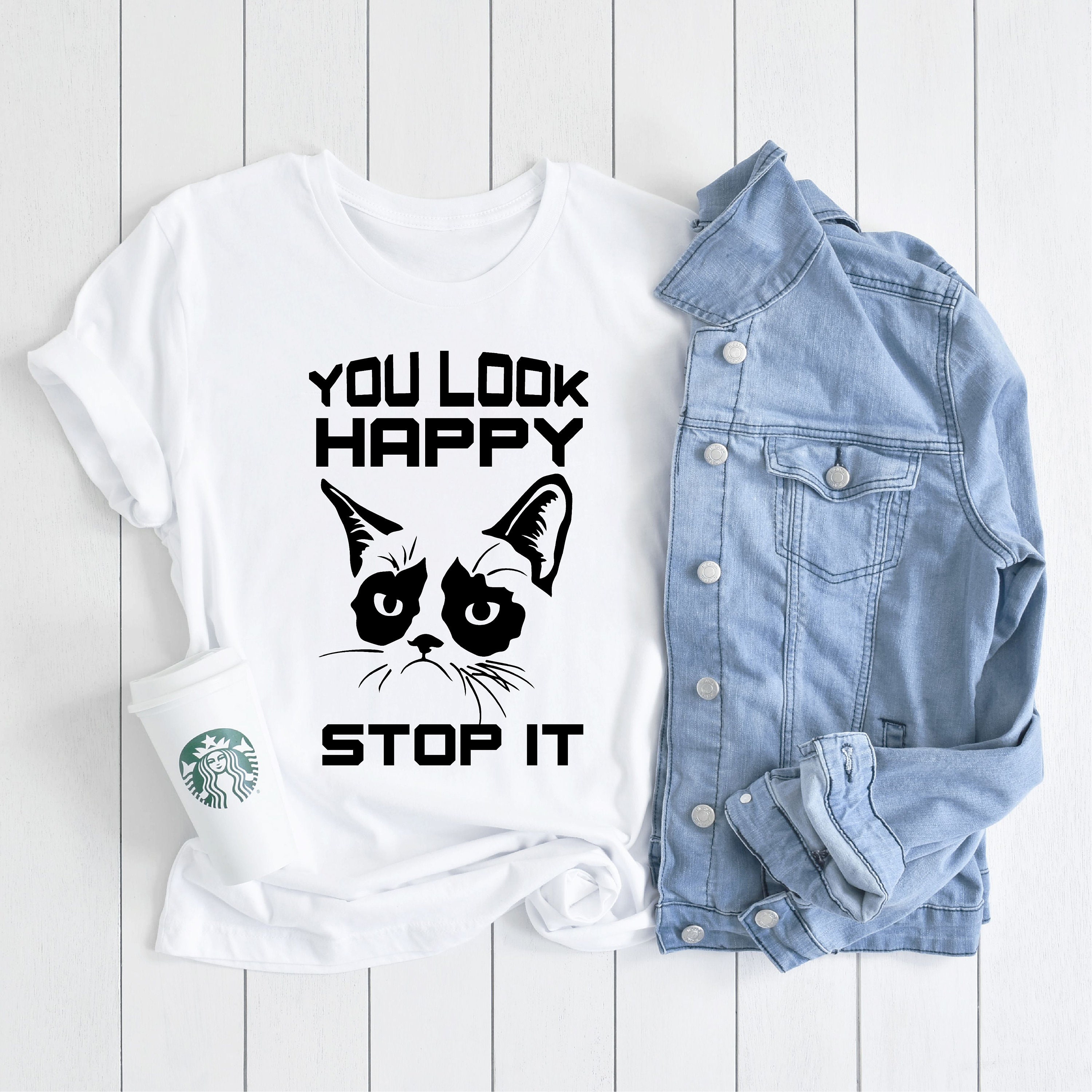 You look happy stop it grumpy cat svg cat svg funny cat  etsy You look happy stop it grumpy cat svg cat svg funny cat  etsy