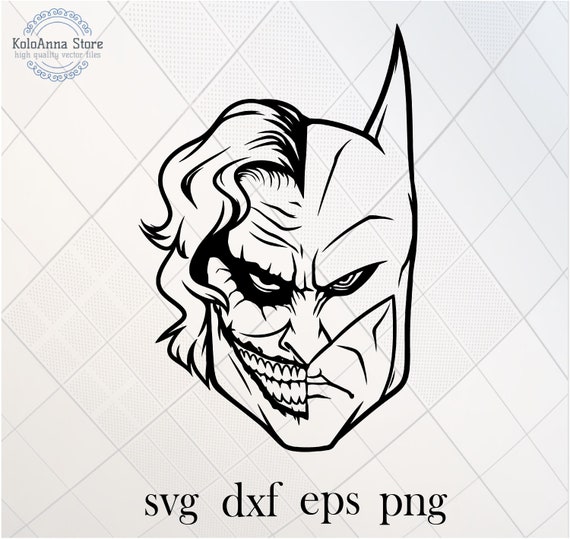Download Batman Svg Joker Svg Joker Batman Face Svg Superhero Svg Etsy
