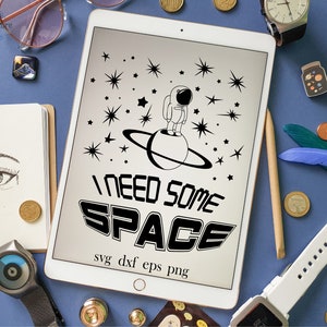 I Need Some Space Svg, Space Svg, Astronaut Svg, Introvert Svg, Stars ...