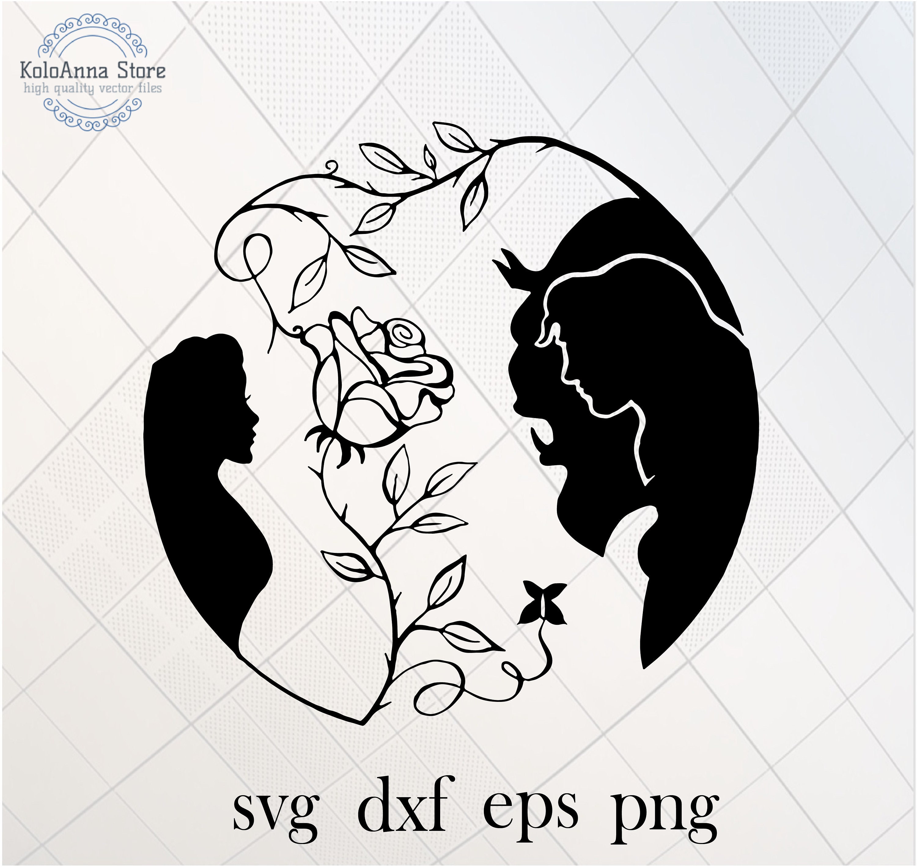 Beauty and the Beast Svg Beast Svg Belle Svg Svg Princess Etsy Canada