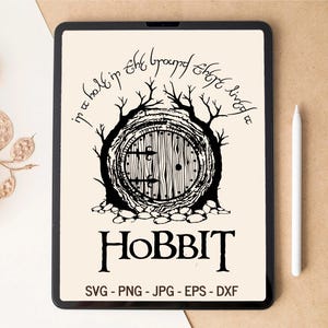 In a hole in the ground, The Shire SVG, Tolkien SVG, T-shirt Design, Tumbler Design, Laser cut files, Digital Download, SVG files for Cricut
