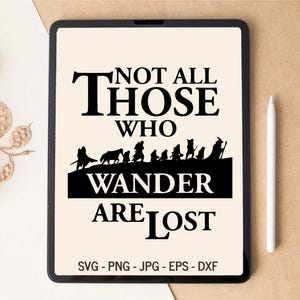 Nicht alle, die wandern, sind verloren, Wandern SVG, Berge SVG, Camping SVG, Abenteuer, T-Shirt-Design, Tumbler Design, SVG-Dateien für Cricut