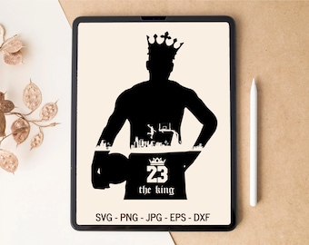 Lebron James SVG, Basketball SVG, LA lakers svg, T-shirt Design, Tumbler Design, Laser cut files, svg files for Cricut, Sublimation Designs