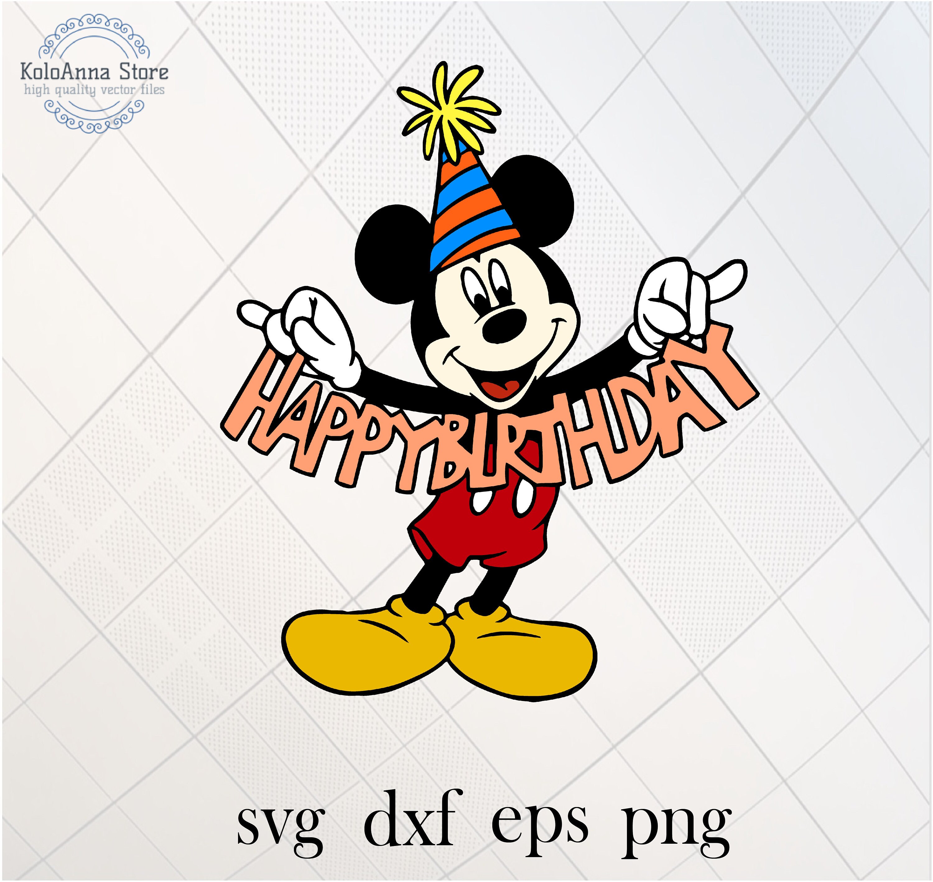 Birthday boy mickey mickey mouse svg happy birthday svg | Etsy