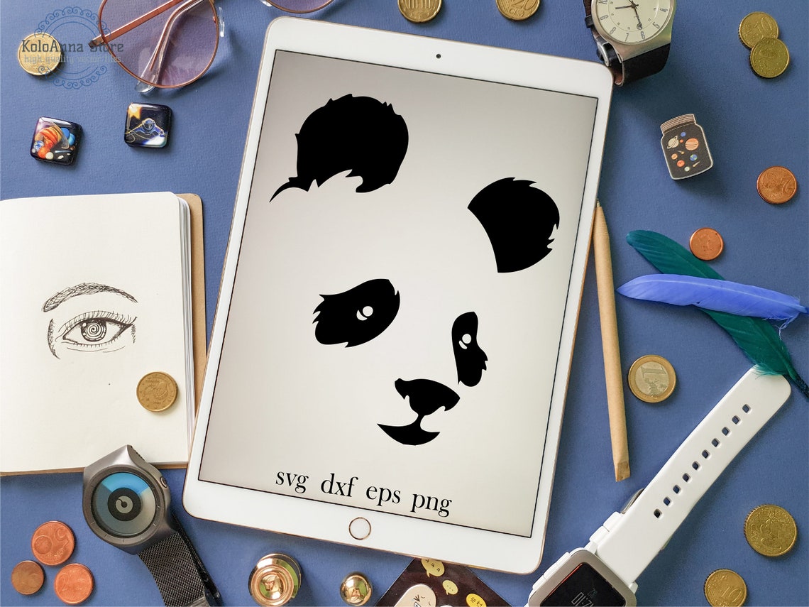 Panda Svg Panda Bear Svg Bear Svg Panda Cut File Cute - Etsy