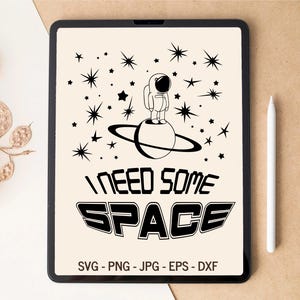 I need some space, Autism SVG, Neurodiversity SVG, Mental health svg, ADHD svg, Science svg, T-shirt Design, Tumbler Design