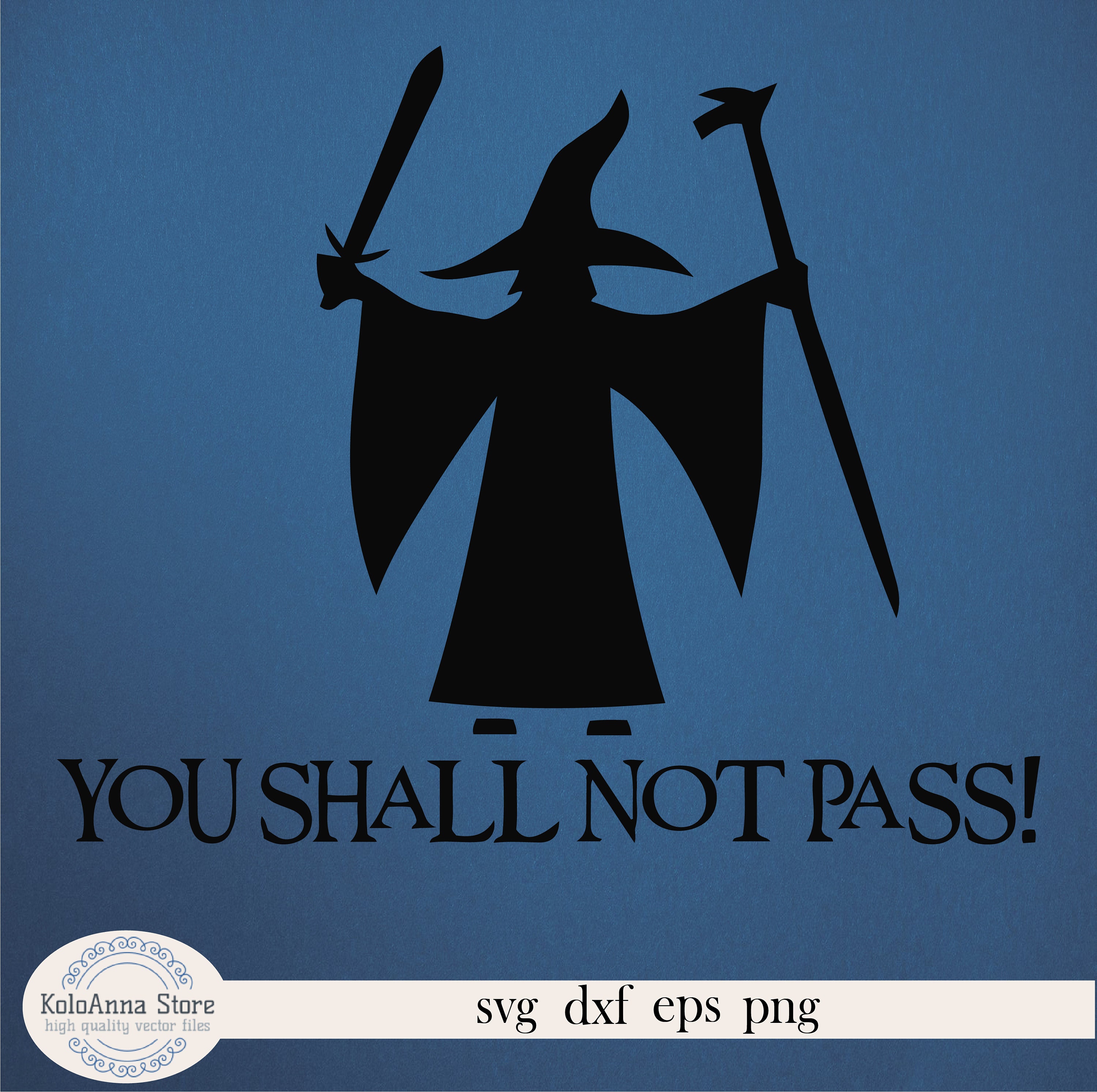 Vous ne passerez pas svg gandalf svg seigneur des anneaux Etsy