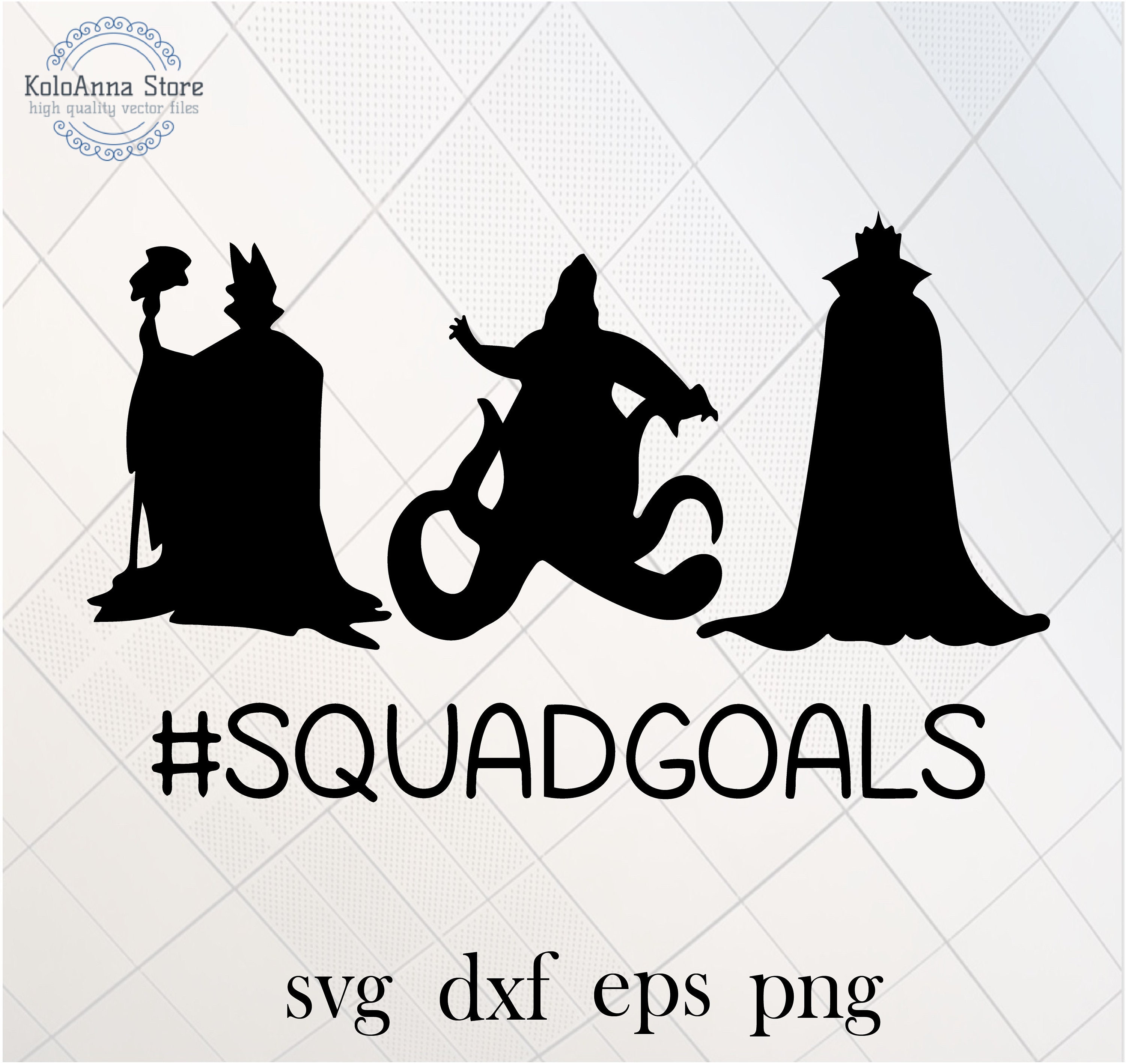 Squad Goals Svg Halloween Svg Villains Svg Maleficent Svg Etsy