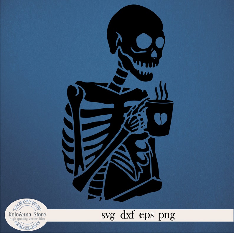 Free Free Skeleton With Coffee Svg 393 SVG PNG EPS DXF File