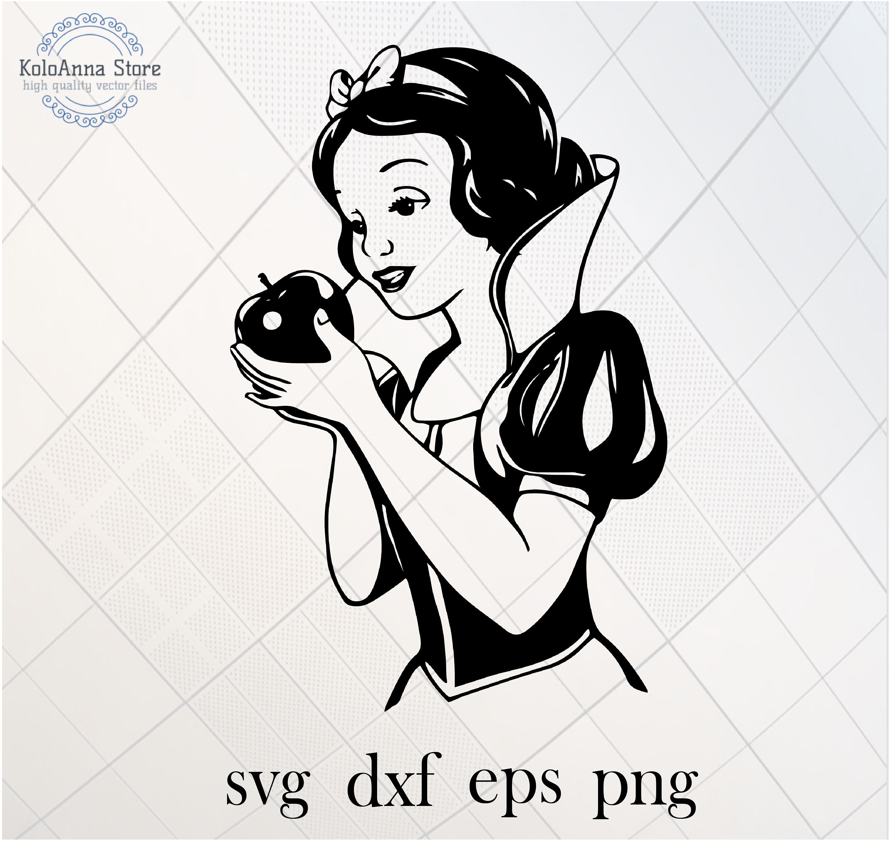 Snow White Svg Princess Svg Apple Svg Snow White Cut File | Etsy Canada