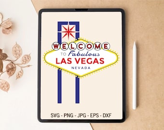 Las Vegas SVG, Welcome sign SVG, Vegas sign SVG, Las Vegas shirt, Las Vegas logo, T-shirt Design, Tumbler Design, svg files for Cricut
