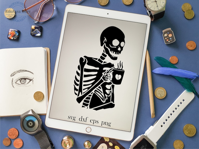 Free Free 268 Skeleton With Coffee Svg SVG PNG EPS DXF File