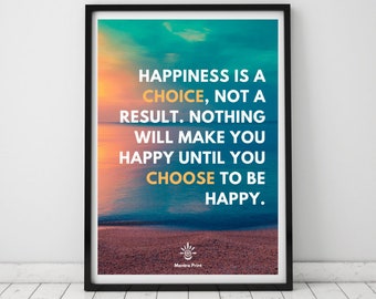 Happiness Is Choice Etsy