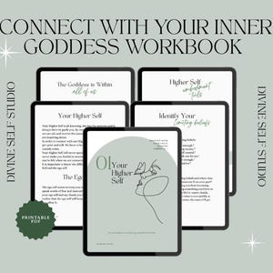 Connect with Your Inner Goddess | Your Higher-Self Workbook | Divine Feminine Journal Prompts, Rituals, Embodiment Practices Digital PDF