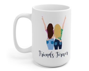 Mejores Amigas/Hermanas - Taza de Cerámica Blanca