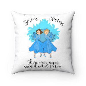 Sisters Pillow with Insert - Christmas