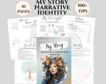 Narrative Identity Therapy Workbook | My Story | Printable Self Discovery Journal (PDF Download)