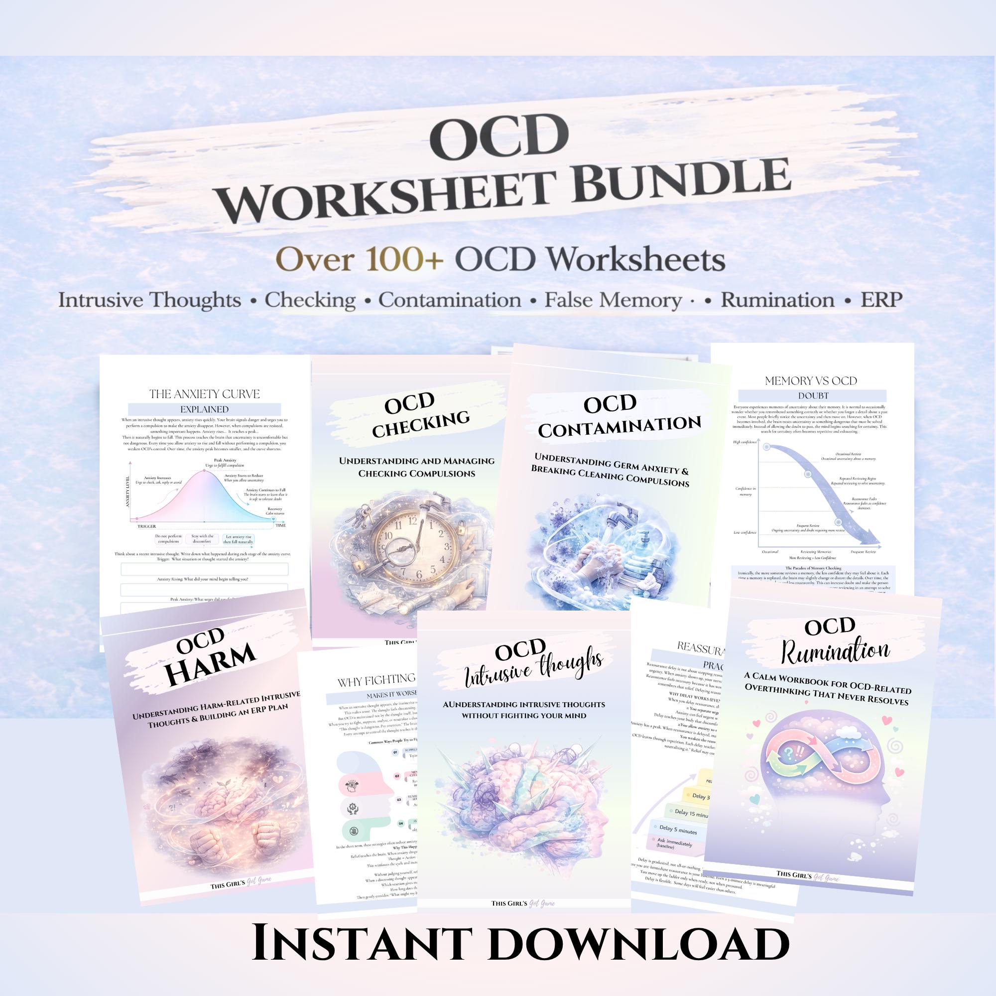 Overthinking Ocd OCD Rumination Workbook Calm Guide for Overthinking & Mental Loops OCD ...