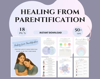 Parentification Workbook Inner Child Healing Journal Trauma-Informed Therapy Tool Boundaries & Self-Worth therapist worksheets toxic family