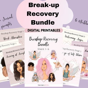 Healing Heartbreak Breakup Bundle Trauma Healing Breakup Coping Skills Broken Heart Therapy Worksheets Healing Gifts For Her Breakup Reading