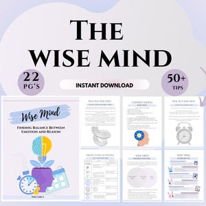 DBT Therapy Worksheets wise mind therapist tools Dialectical Behavior Therapy coping Skills Psychology-Based Resources Counseling Handouts