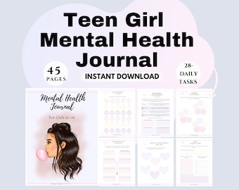 CBT Worksheets for Teen girls Mental Health Tools Children anxiety Journal for Teens Emotional Regulation Coping Skills Worksheets kids dbt