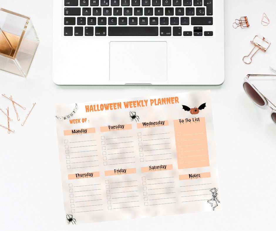 Halloween Printable Planner Halloween Weekly Planner Printable to Do ...